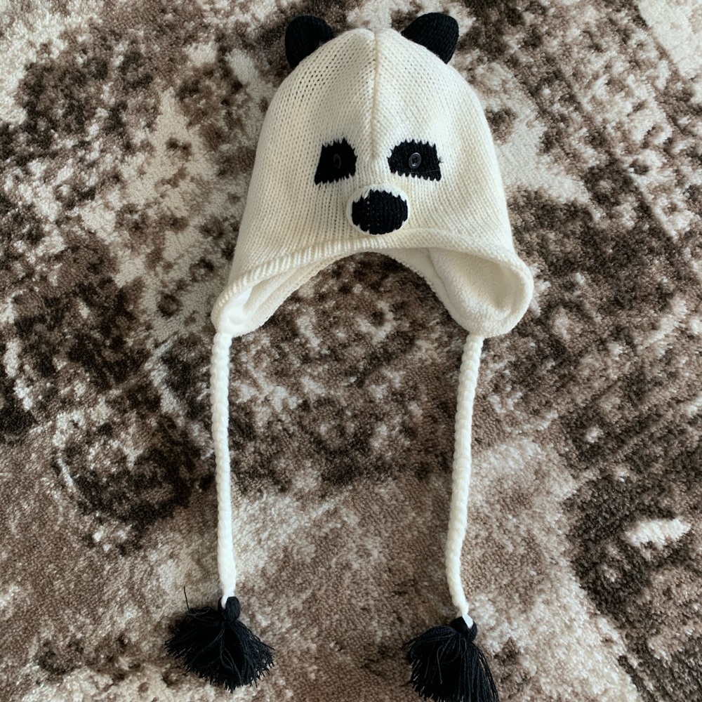 Adorable panda winter hat
